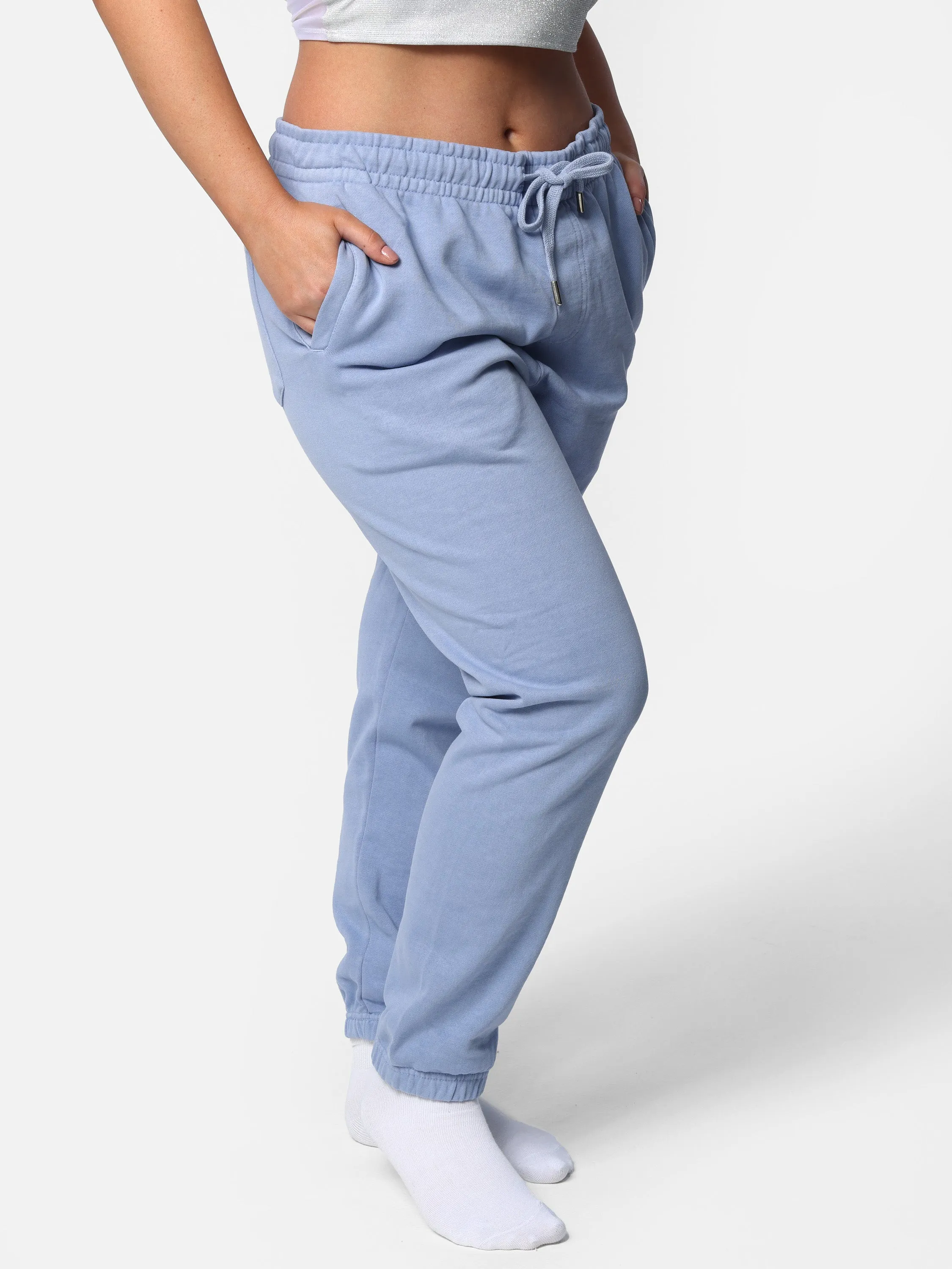 Baby Blue Bedazzled Joggers