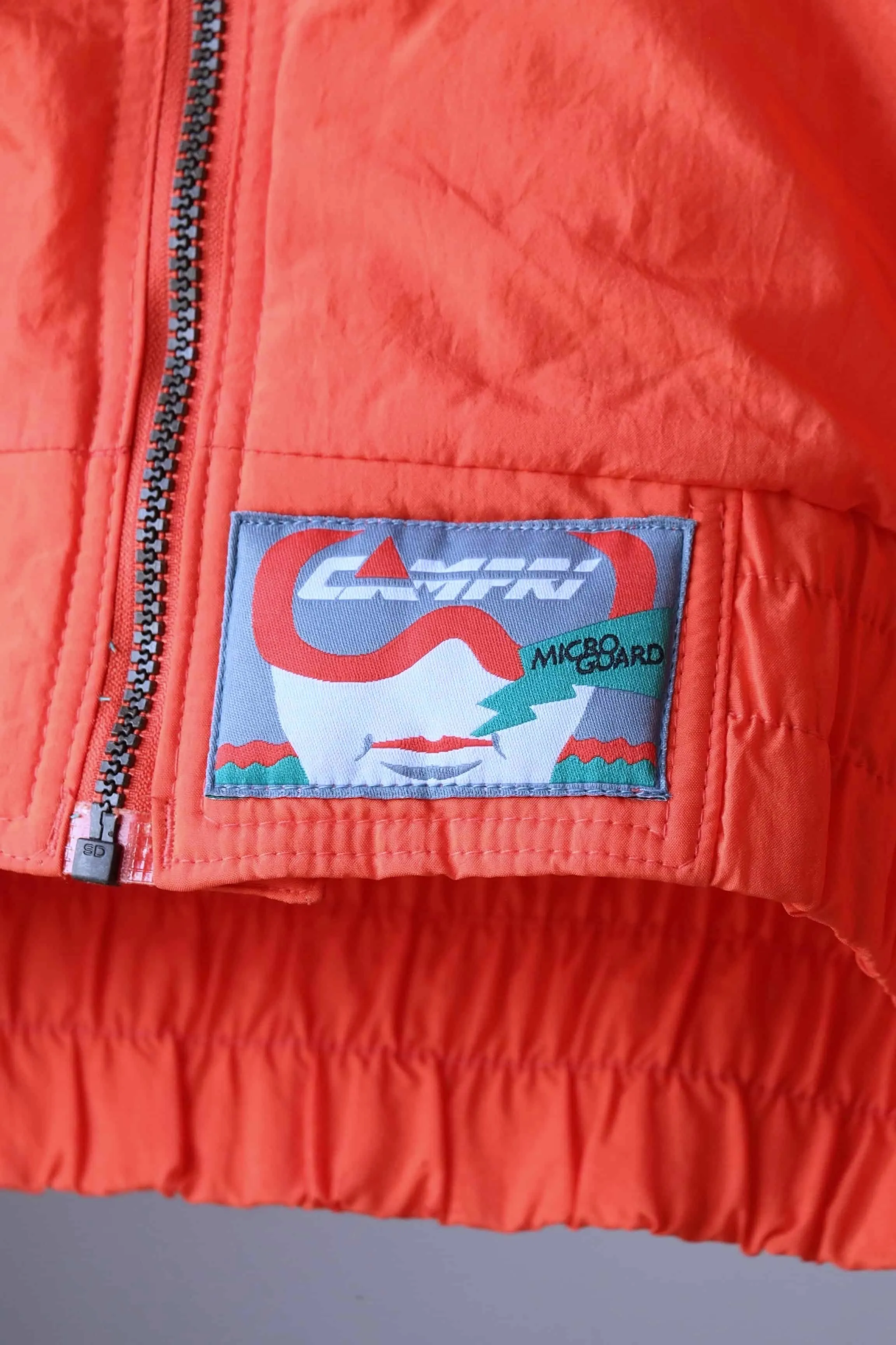 CAMPRI Vintage Ski Jacket - Neon Orange - 90s Retro Style