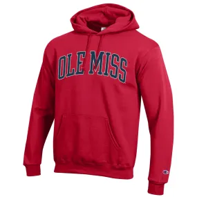 Champion Red Ole Miss Hoodie