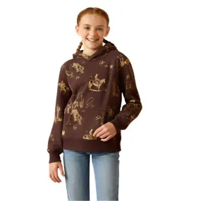 Girl's Ariat Ranch Scene Hoodie 10052473