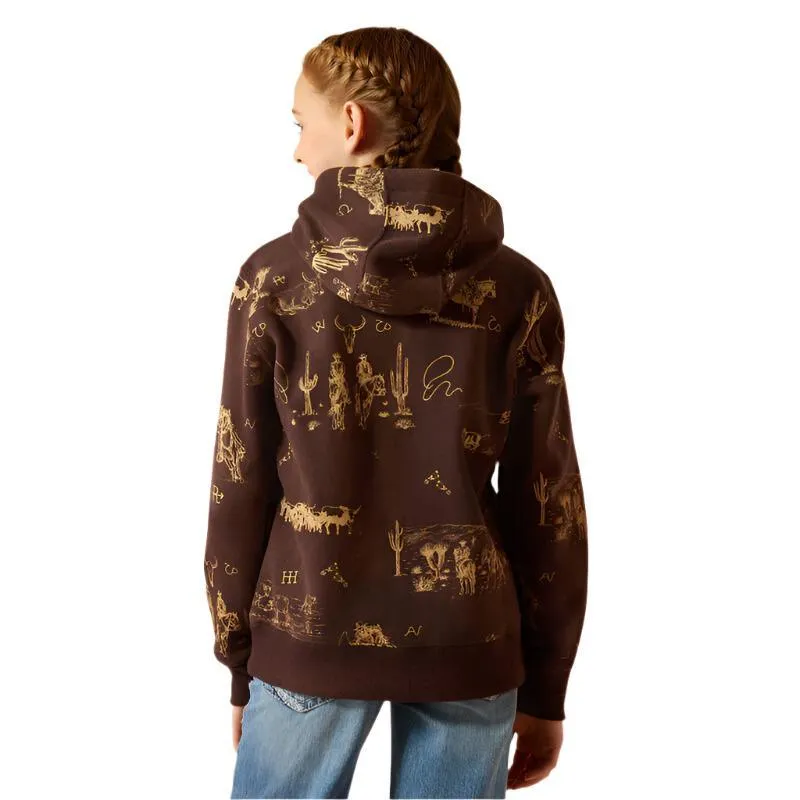 Girl's Ariat Ranch Scene Hoodie 10052473