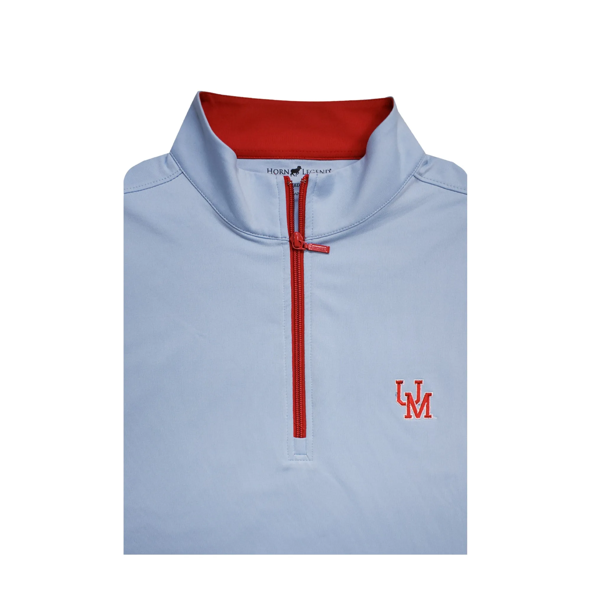Horn Legend Powder Blue/Red 1/4 Zip with UM