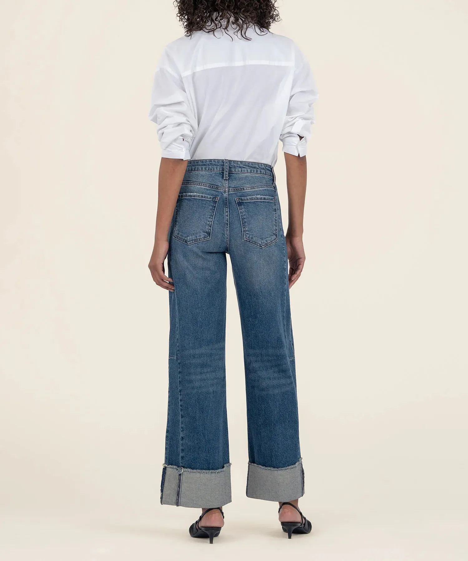 KUT2165MA1 Meg High Rise Wide Leg Roll Up