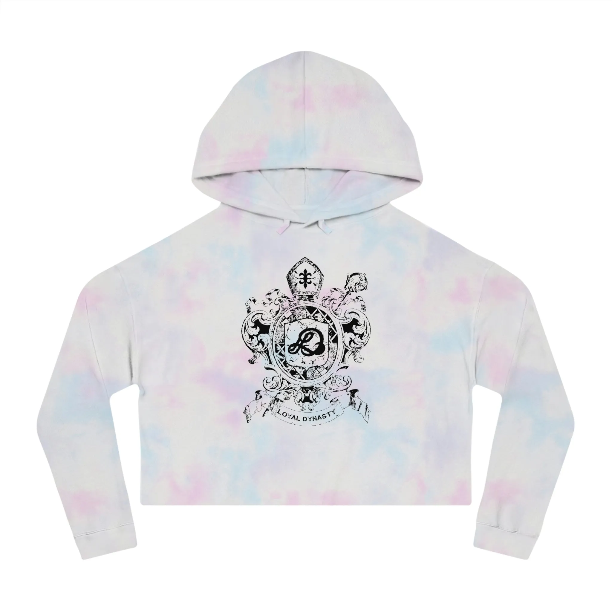 LD Crown Holder Womens Cropped Hooded Sweatshirt