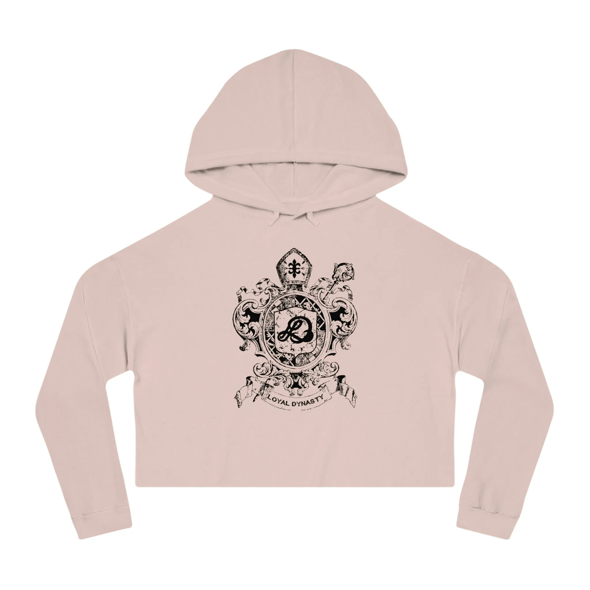 LD Crown Holder Womens Cropped Hooded Sweatshirt
