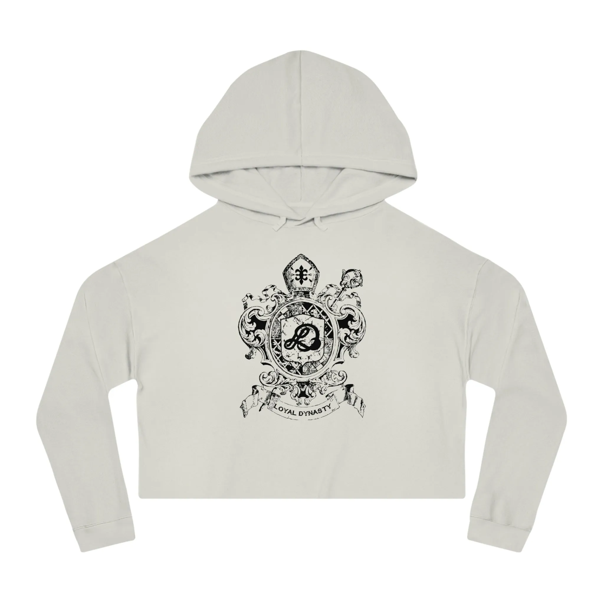 LD Crown Holder Womens Cropped Hooded Sweatshirt