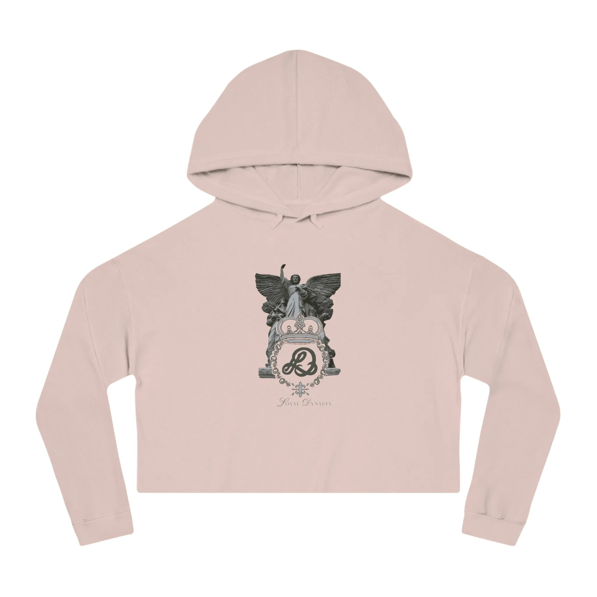 LD Guardian Angel Womens Cropped Hooded Sweatshirt