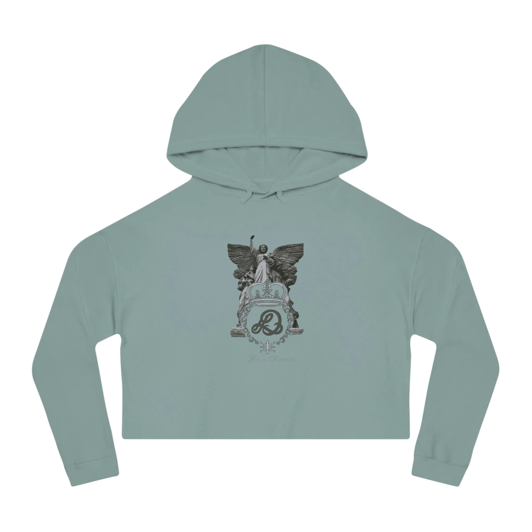 LD Guardian Angel Womens Cropped Hooded Sweatshirt