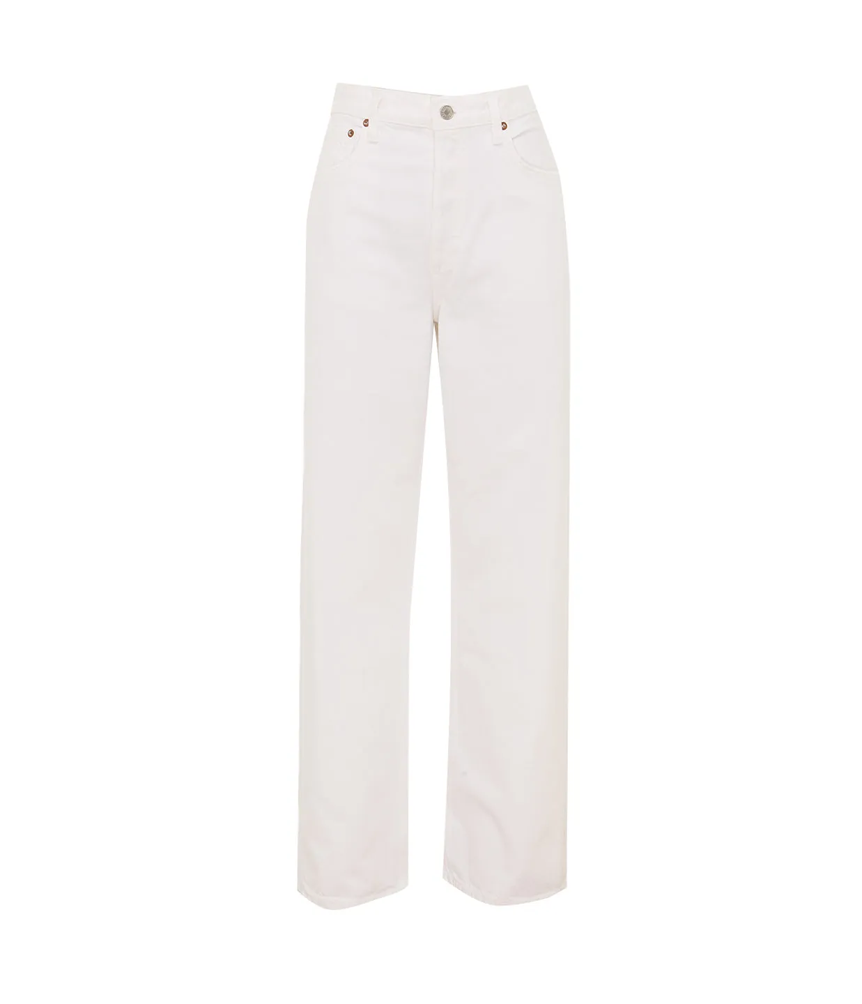 Low Slung Baggy Jean in Milkshake