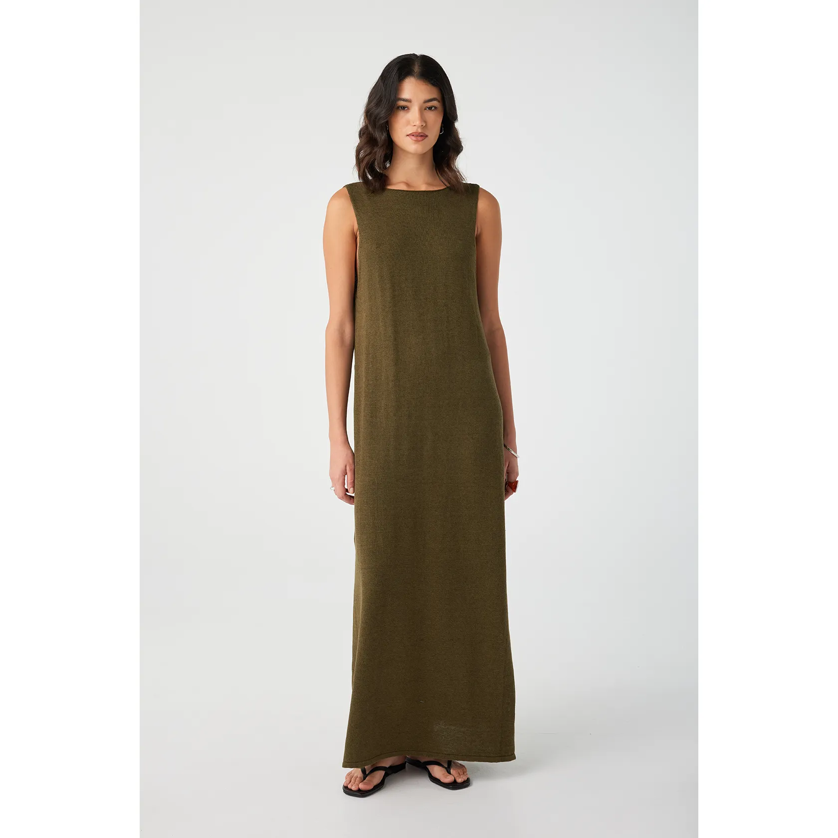 Poppy Maxi Dress - Olive