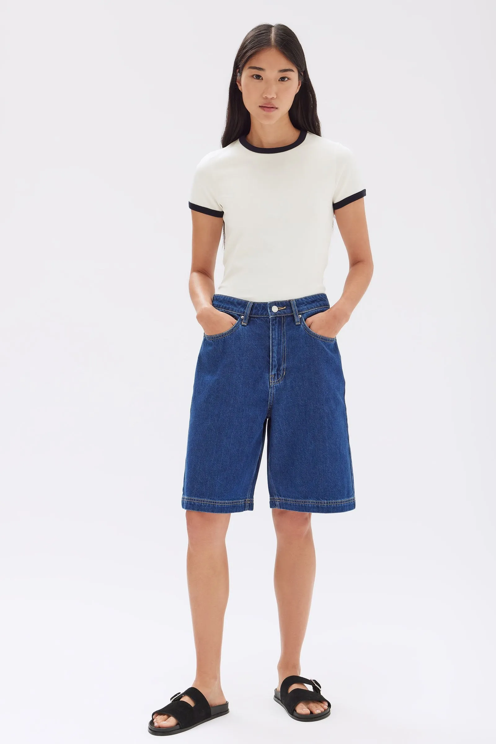 Relaxed Denim Short