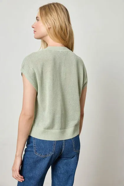 Short Sleeve Crewneck Sweater |Peapod