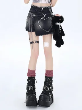 Skirt Och Denim Short