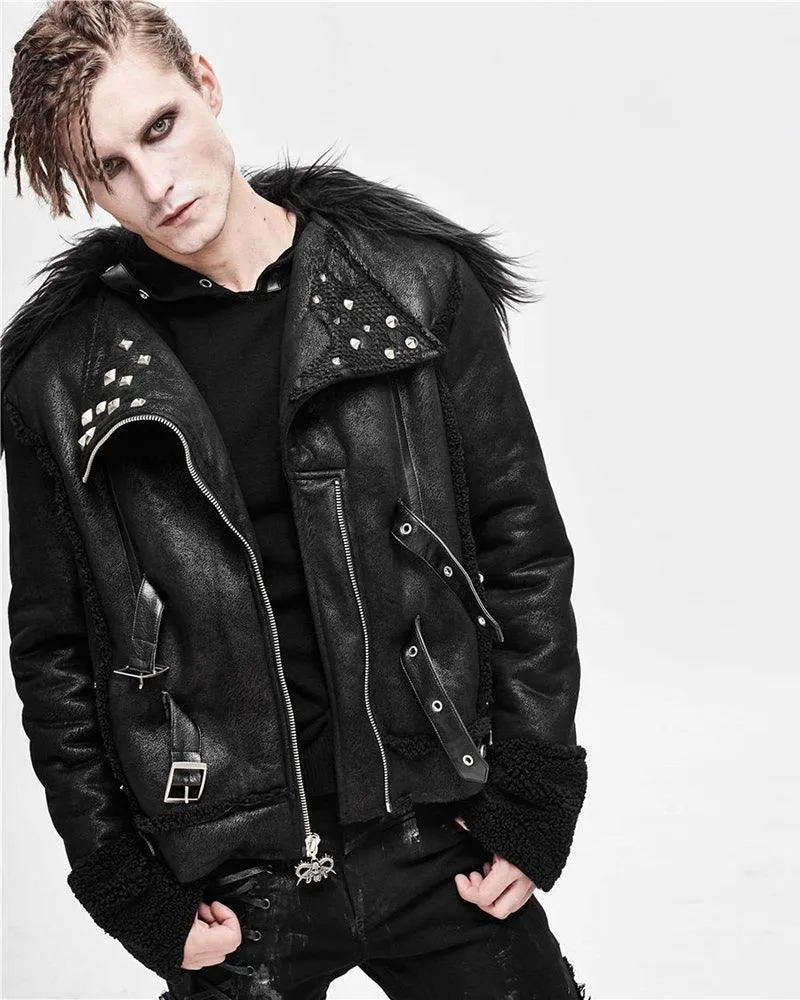 Techwear Plush Collar Winter Jacket