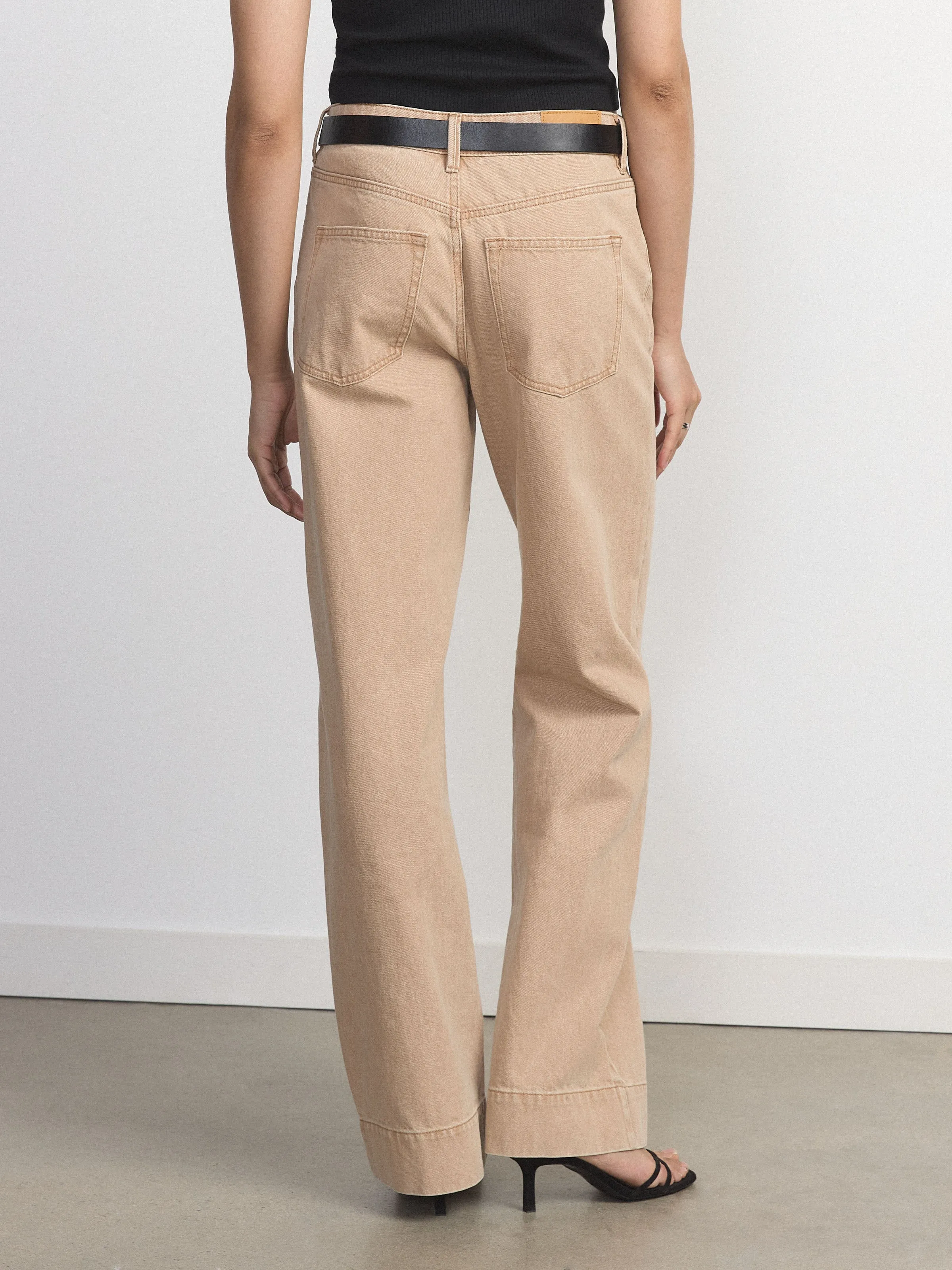 The Courtney Loose Natural Dye Jean in Acacia Tan