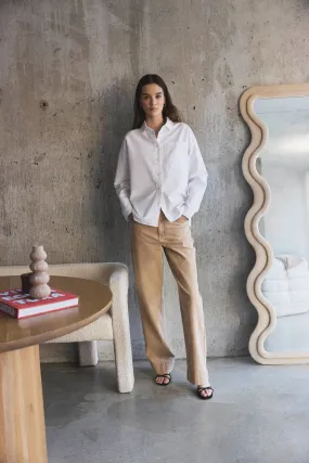 The Courtney Loose Natural Dye Jean in Acacia Tan