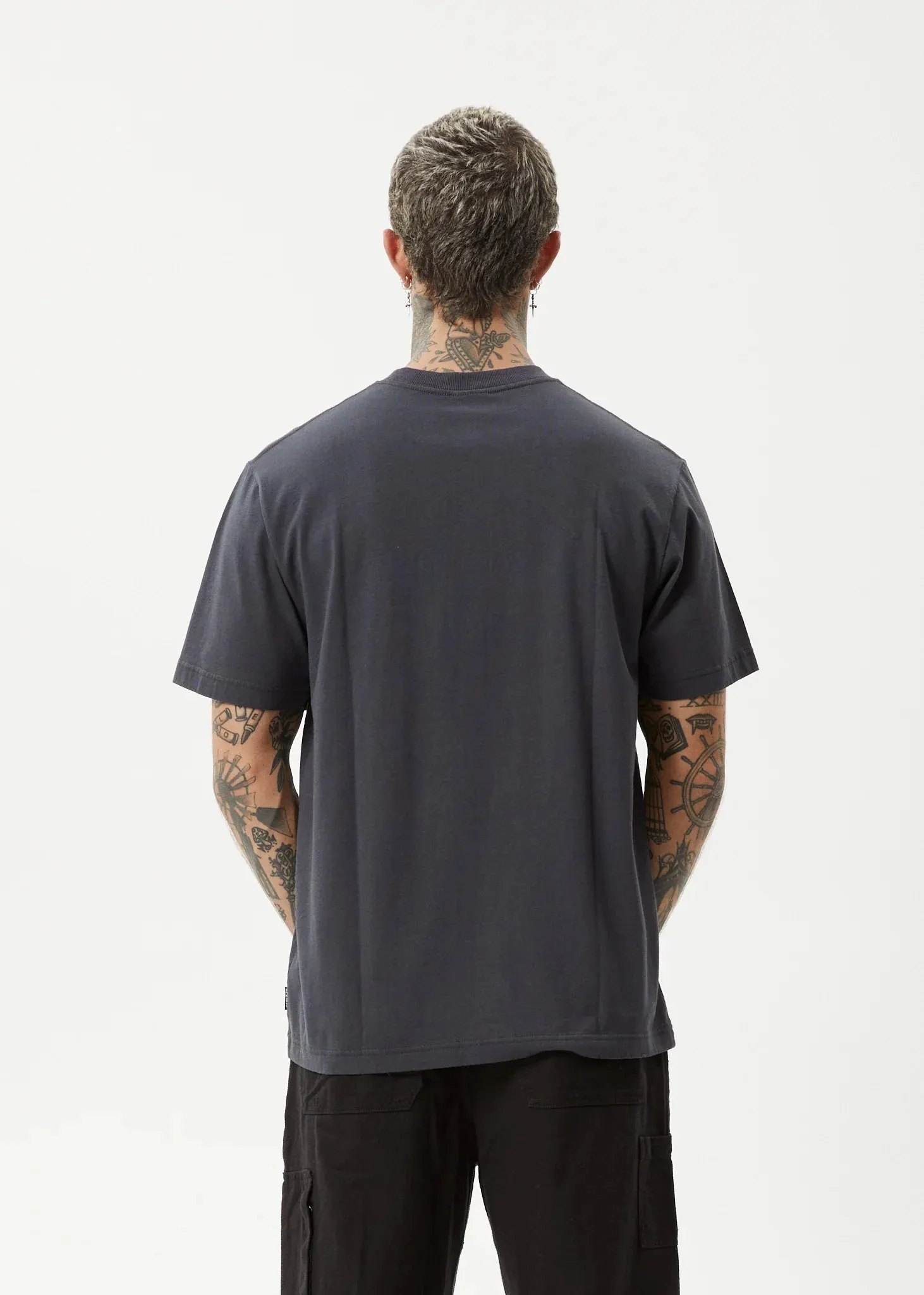 VINYL RETRO FIT TEE | CHARCOAL