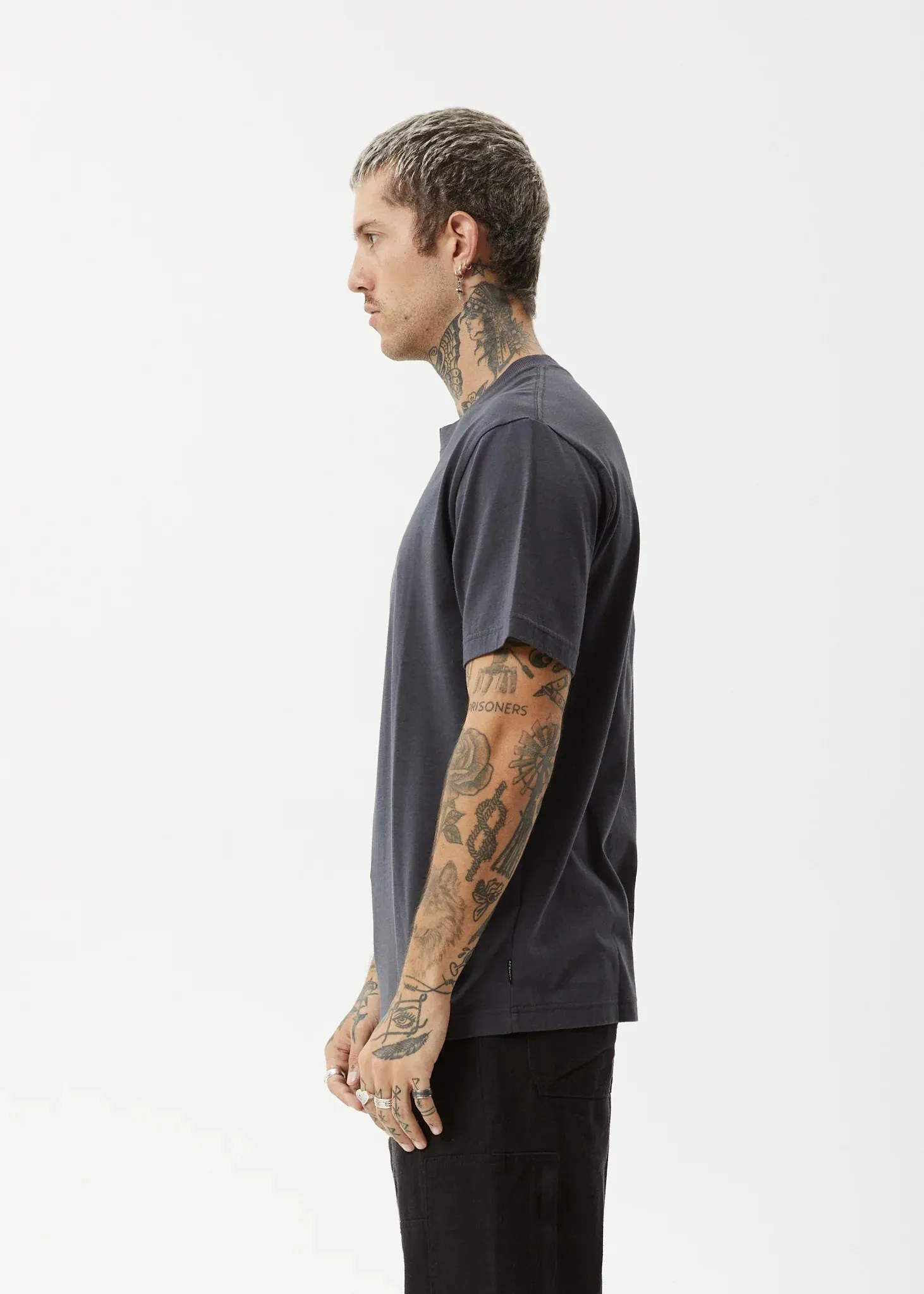VINYL RETRO FIT TEE | CHARCOAL