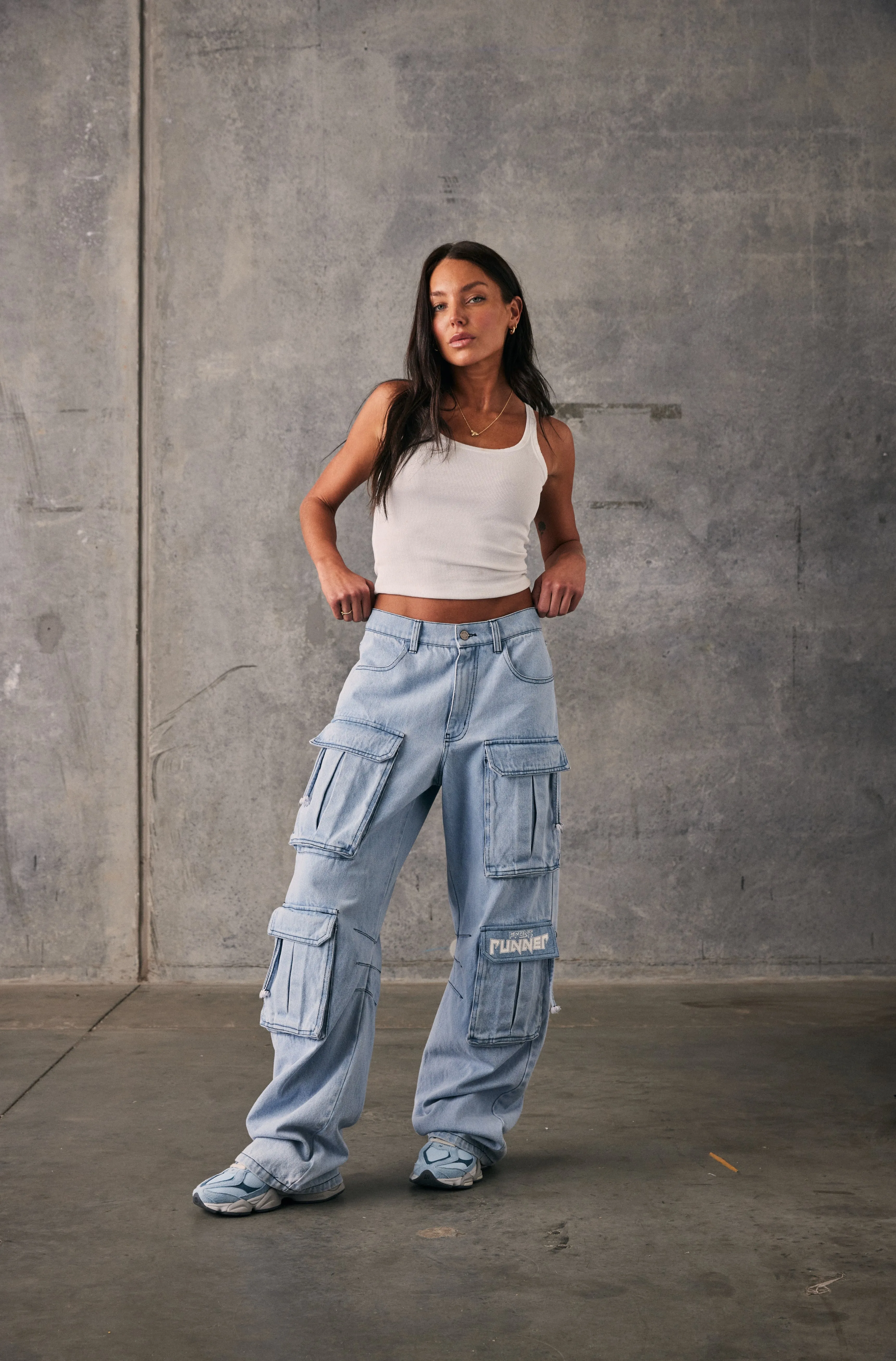 Viper Cargo Pant - Ice Denim